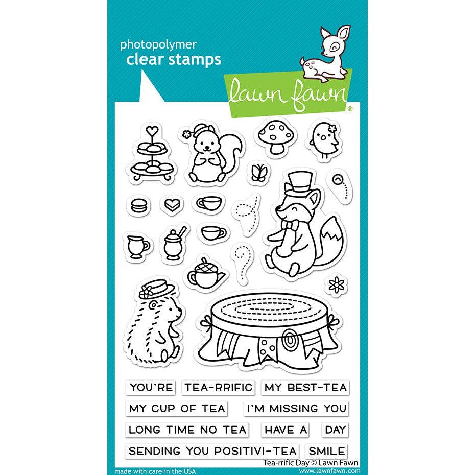 Lawn Fawn - Clear Stamps - Tea-Rrific Day-ScrapbookPal