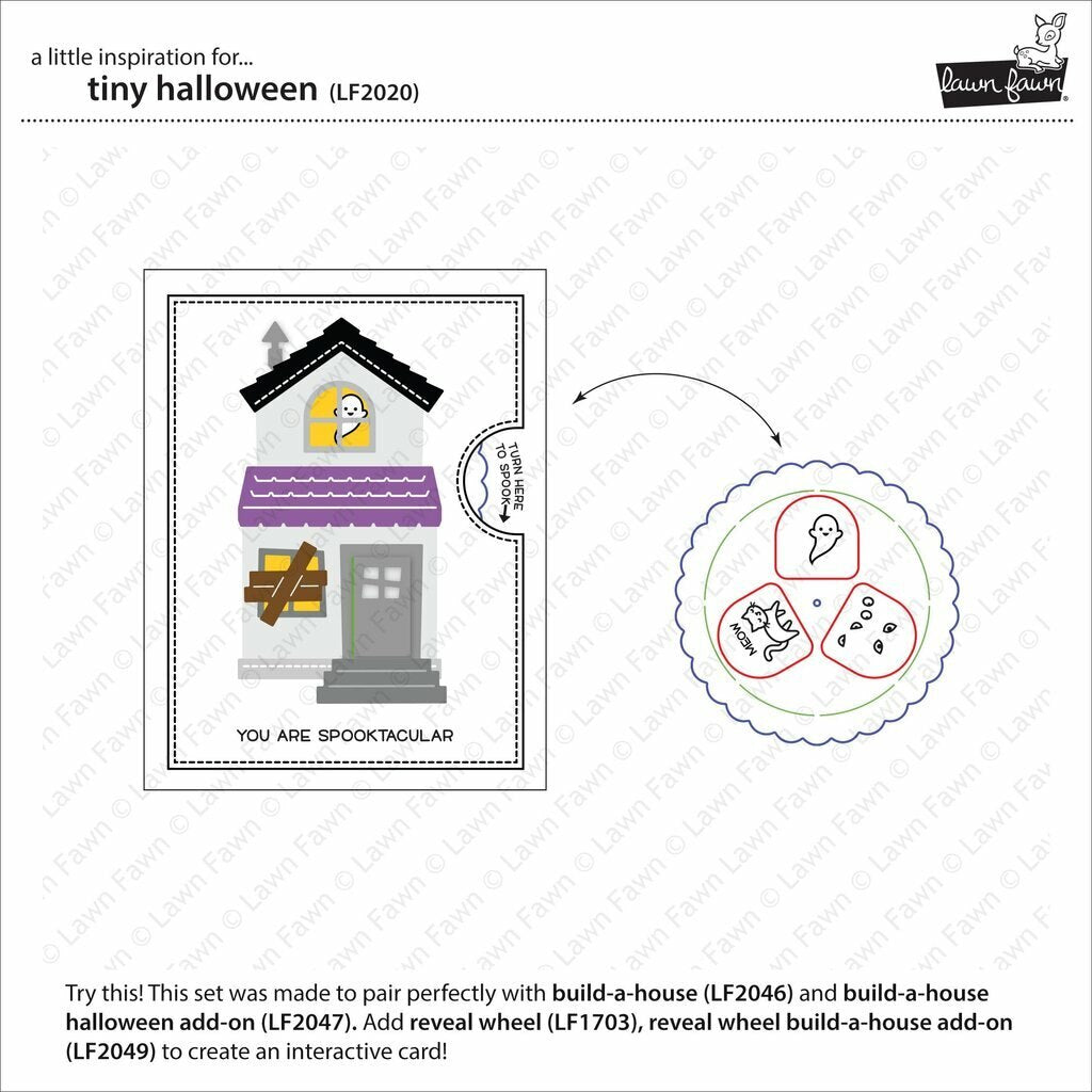 Lawn Fawn - Clear Stamps - Tiny Halloween-ScrapbookPal
