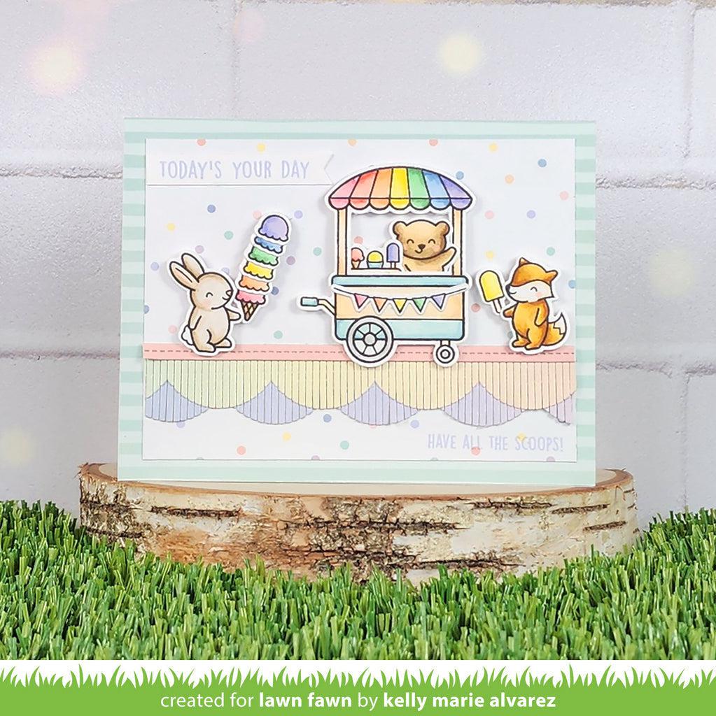 Lawn Fawn Stempelset „Better Days“ – Niedlicher Hase Mit Blume & Ermutigende Sprüche | Für Karten & Scrapbooking | LF2790 CLR