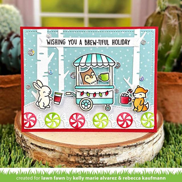 Lawn Fawn - Clear Stamps - Treat Cart Add-On: Coffee-ScrapbookPal