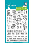 Lawn Fawn - Clear Stamps - Veggie Happy-ScrapbookPal