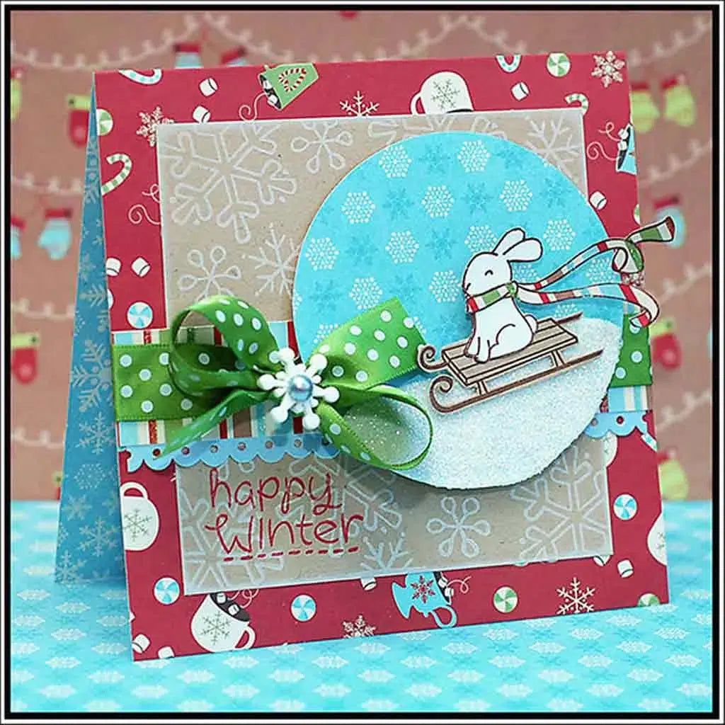 Lawn Fawn - Clear Stamps - Winter Bunny-ScrapbookPal