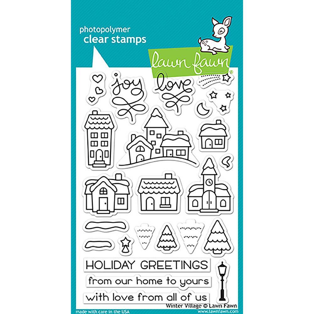Lawn Fawn - Clear Stamps - Winter Village-ScrapbookPal
