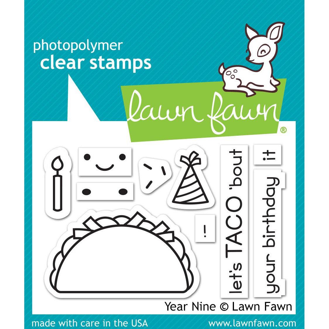 Lawn Fawn - Clear Stamps - Year Nine-Stamping-ScrapbookPal
