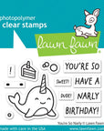 Lawn Fawn - Clear Stamps - You're So Narly-ScrapbookPal