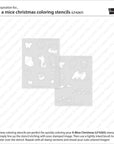 Lawn Fawn - Coloring Stencils - A Mice Christmas-ScrapbookPal