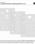 Lawn Fawn - Coloring Stencils - A Mole Lot of Love-ScrapbookPal