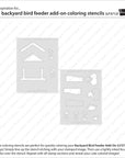Lawn Fawn - Coloring Stencils - Backyard Bird Feeder Add-On-ScrapbookPal