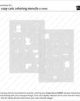 Lawn Fawn - Coloring Stencils - Cozy Cats-ScrapbookPal
