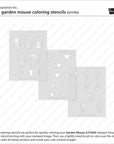 Lawn Fawn - Coloring Stencils - Garden Mouse-ScrapbookPal