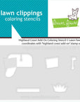 Lawn Fawn - Coloring Stencils - Highland Cows! Add-On-ScrapbookPal