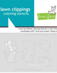 Lawn Fawn - Coloring Stencils - I Love You Mower-ScrapbookPal