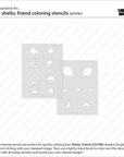 Lawn Fawn - Coloring Stencils - Shello, Friend-ScrapbookPal
