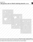 Lawn Fawn - Coloring Stencils - Silly Goose, Rain Or Shine!-ScrapbookPal