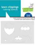 Lawn Fawn - Coloring Stencils - Sweet Strawberry-ScrapbookPal