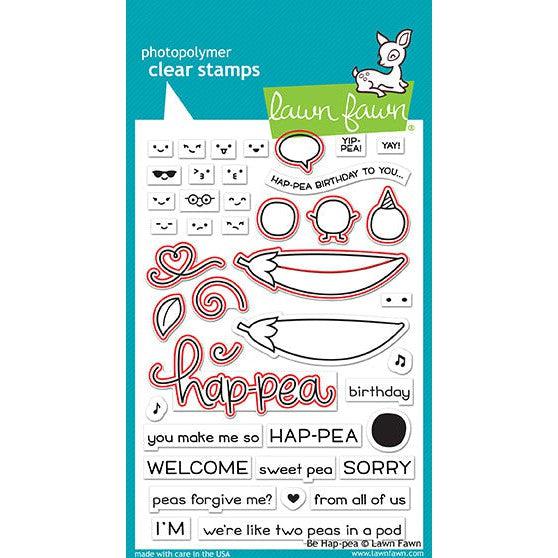 Lawn Fawn - Lawn Cuts - Be Hap-pea-ScrapbookPal