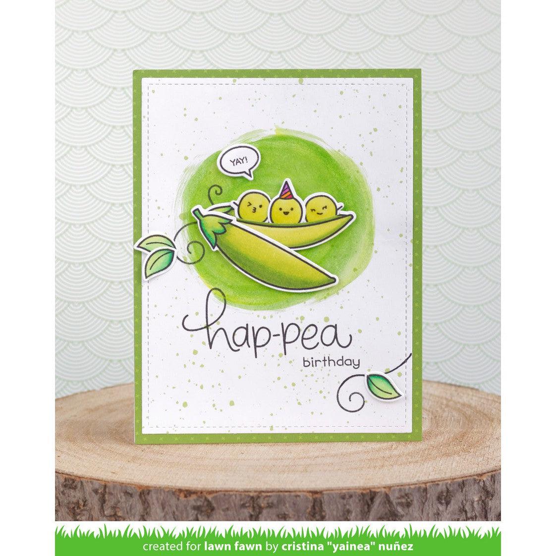 Lawn Fawn - Lawn Cuts - Be Hap-pea-ScrapbookPal