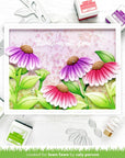 Lawn Fawn - Lawn Cuts - Big Blossom Backdrop: Landscape-ScrapbookPal