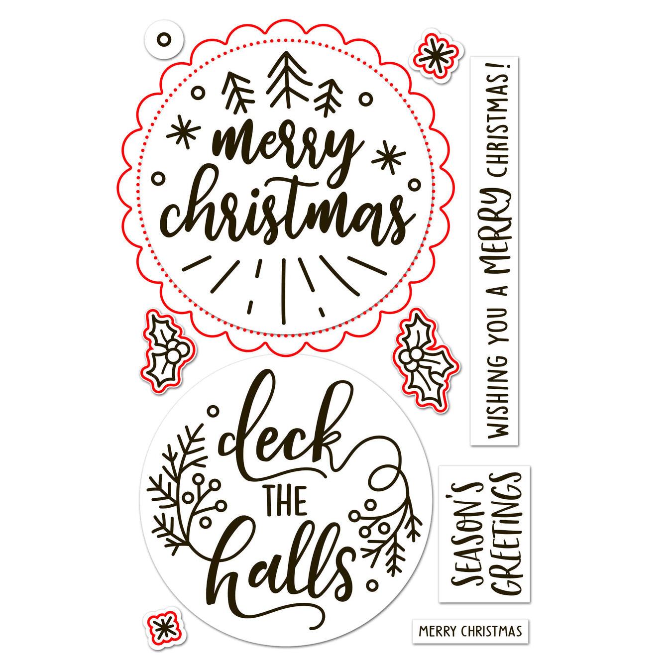 Lawn Fawn - Lawn Cuts - Big Messages: Christmas-ScrapbookPal