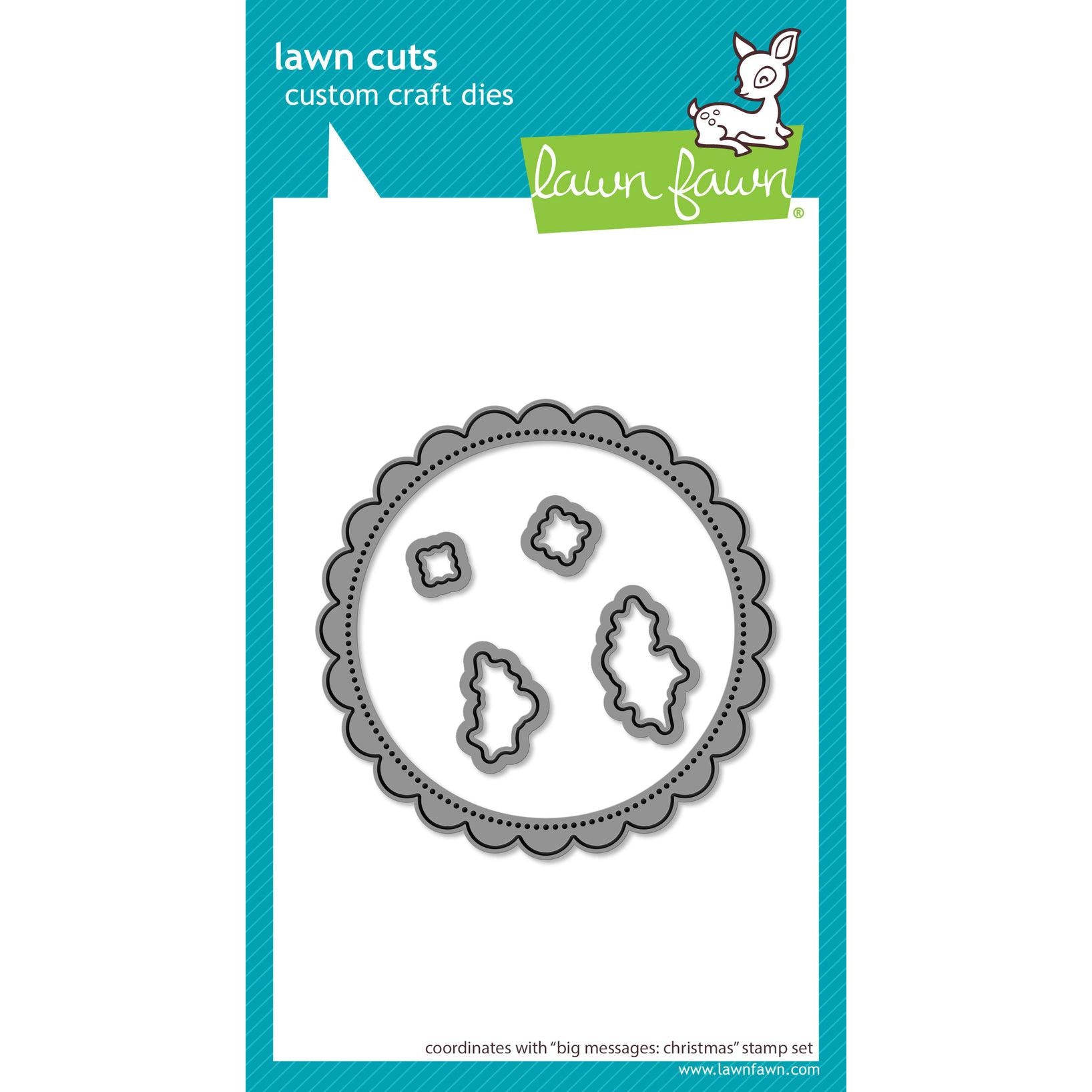 Lawn Fawn - Lawn Cuts - Big Messages: Christmas-ScrapbookPal