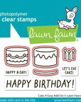 Lawn Fawn - Lawn Cuts - Cake It Easy Add-On-ScrapbookPal