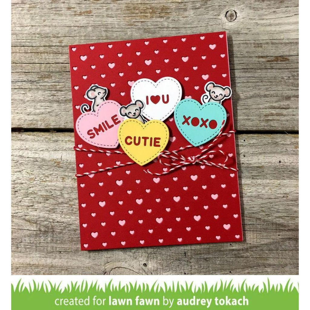 Lawn Fawn - Lawn Cuts - Candy Hearts-ScrapbookPal