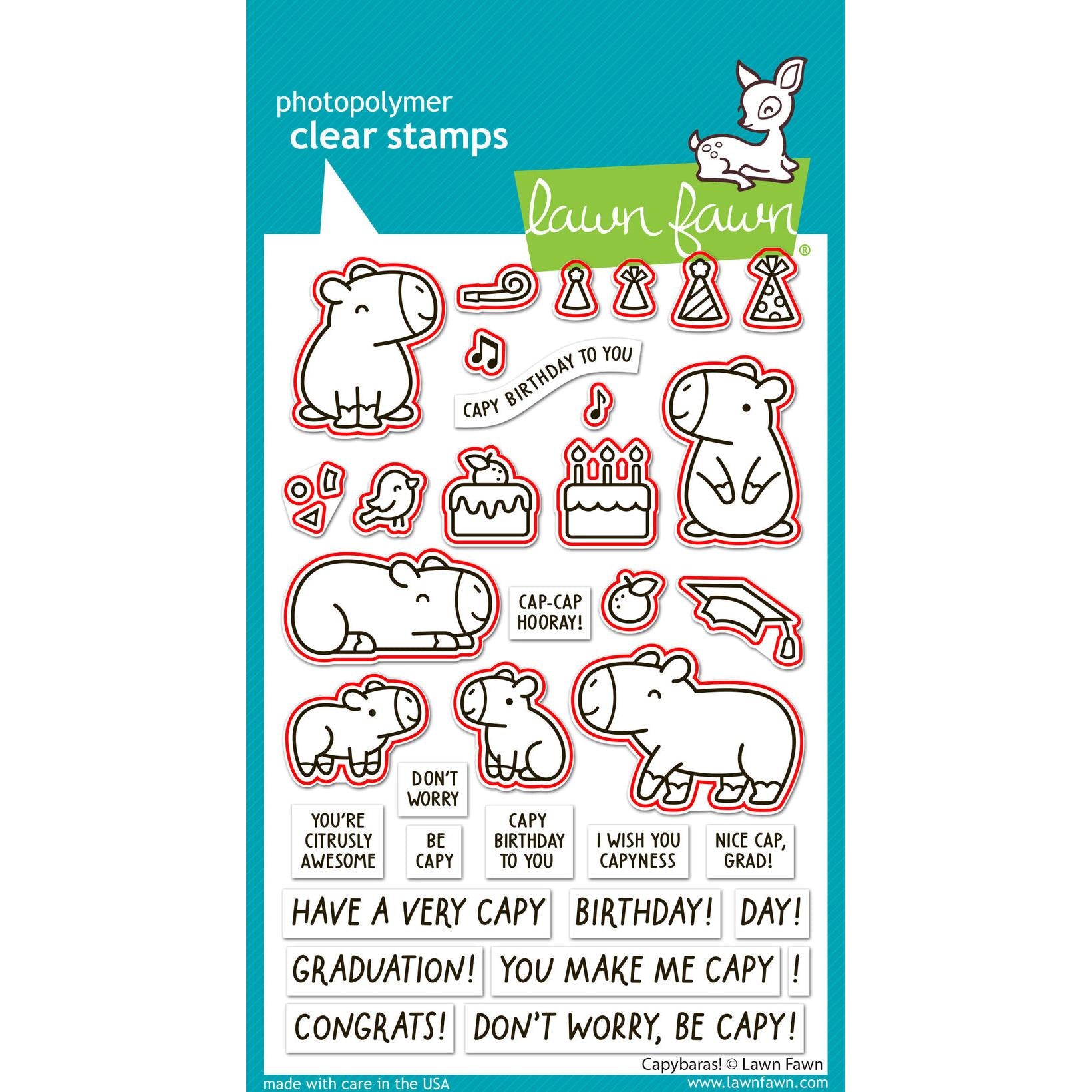 Lawn Fawn - Lawn Cuts - Capybaras!-ScrapbookPal