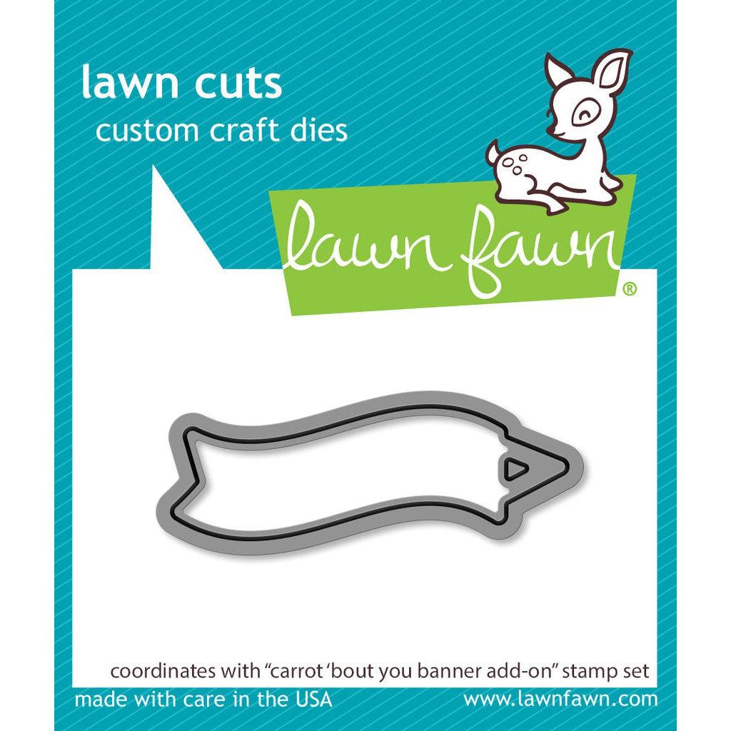 Lawn Fawn - Lawn Cuts - Carrot &#39;Bout You Banner Add-On-ScrapbookPal