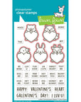 Lawn Fawn - Lawn Cuts - Critter Conversation Hearts-ScrapbookPal