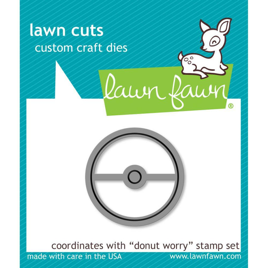 Lawn Fawn - Lawn Cuts - Donut Worry-ScrapbookPal