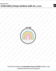 Lawn Fawn - Lawn Cuts - Embroidery Hoop Rainbow Add-On-ScrapbookPal