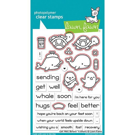 Lawn Fawn - Lawn Cuts - Get Well Before 'n Afters-ScrapbookPal