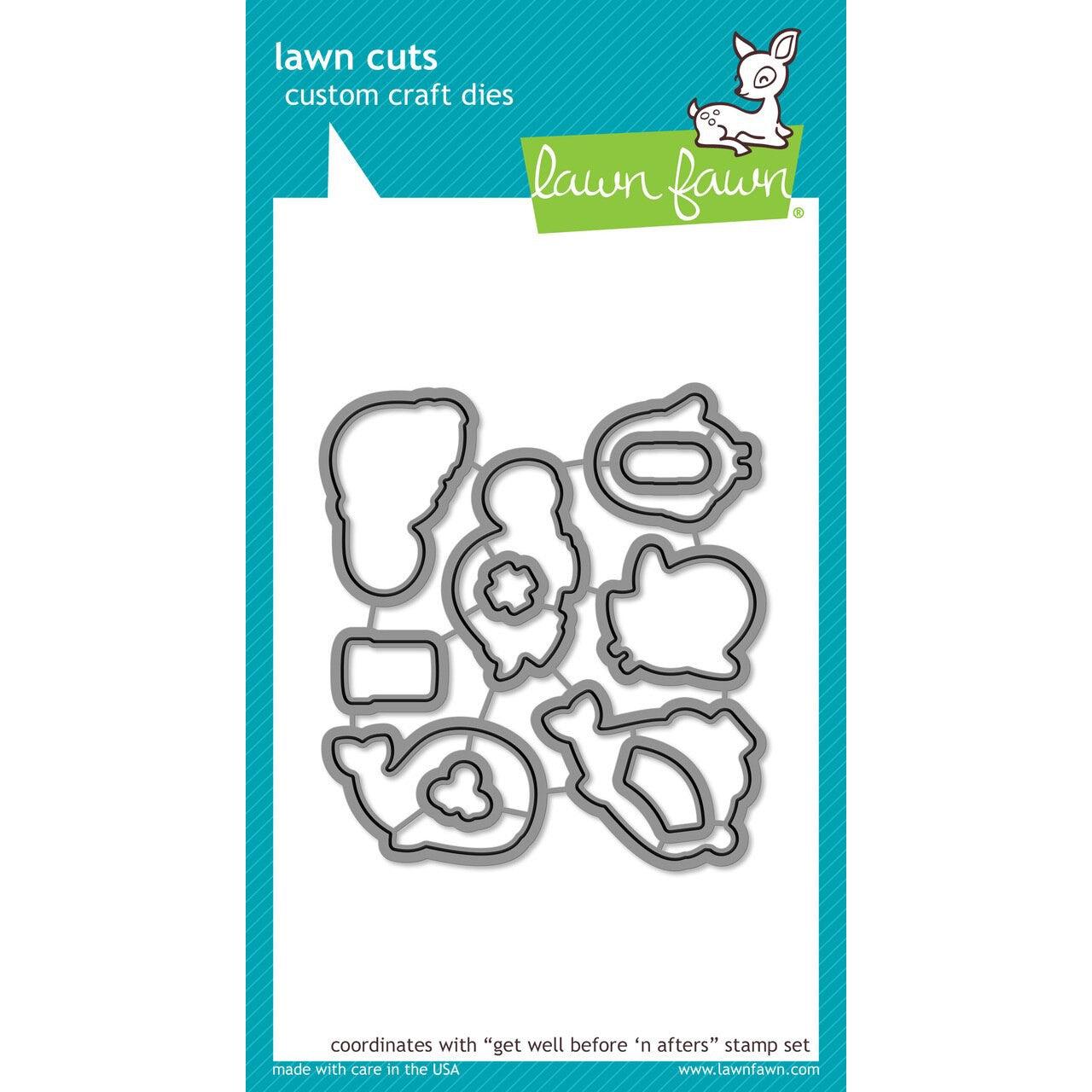 Lawn Fawn - Lawn Cuts - Get Well Before 'n Afters-ScrapbookPal