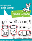 Lawn Fawn - Lawn Cuts - Get Well Soon-ScrapbookPal