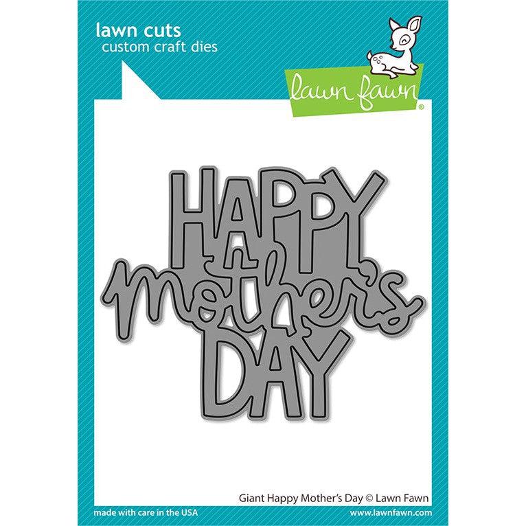 Lawn Fawn - Lawn Cuts - Giant Happy Mother&#39;s Day-ScrapbookPal