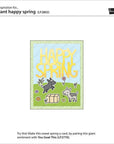 Lawn Fawn - Lawn Cuts - Giant Happy Spring-ScrapbookPal
