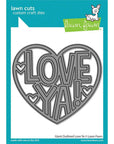 Lawn Fawn - Lawn Cuts - Giant Outlined Love Ya-ScrapbookPal