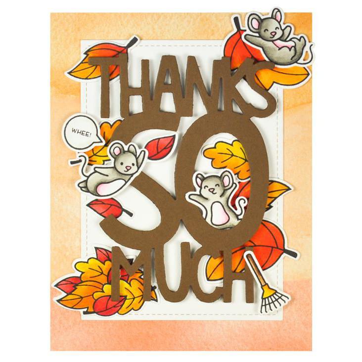 Lawn Fawn - Lawn Cuts - Giant Thanks So Much-ScrapbookPal