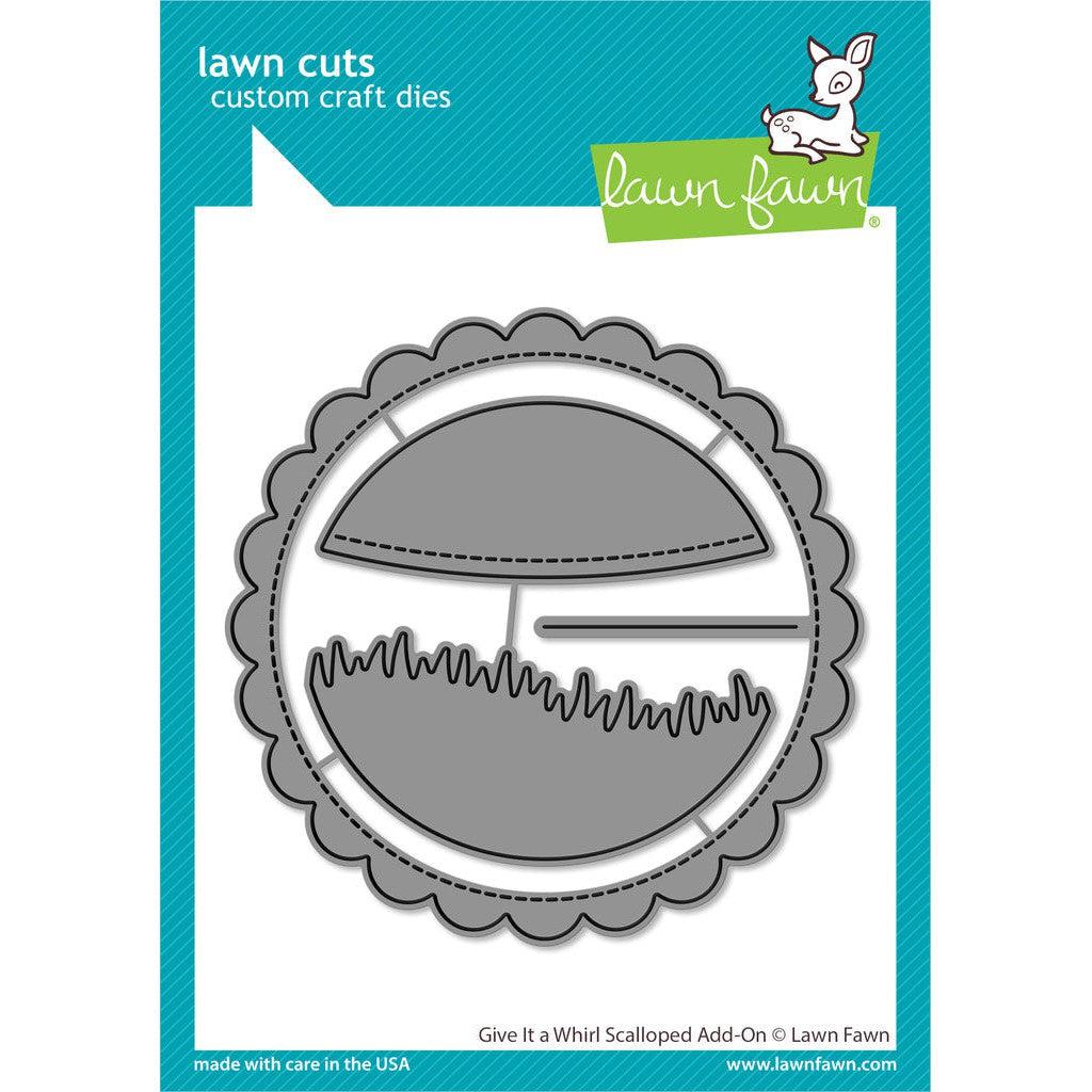 Lawn Fawn - Lawn Cuts - Give It A Whirl Scalloped Add-On-ScrapbookPal