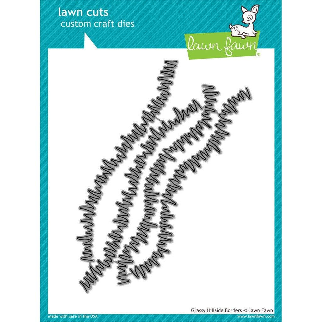 Lawn Fawn - Lawn Cuts - Grassy Hillside Borders-ScrapbookPal