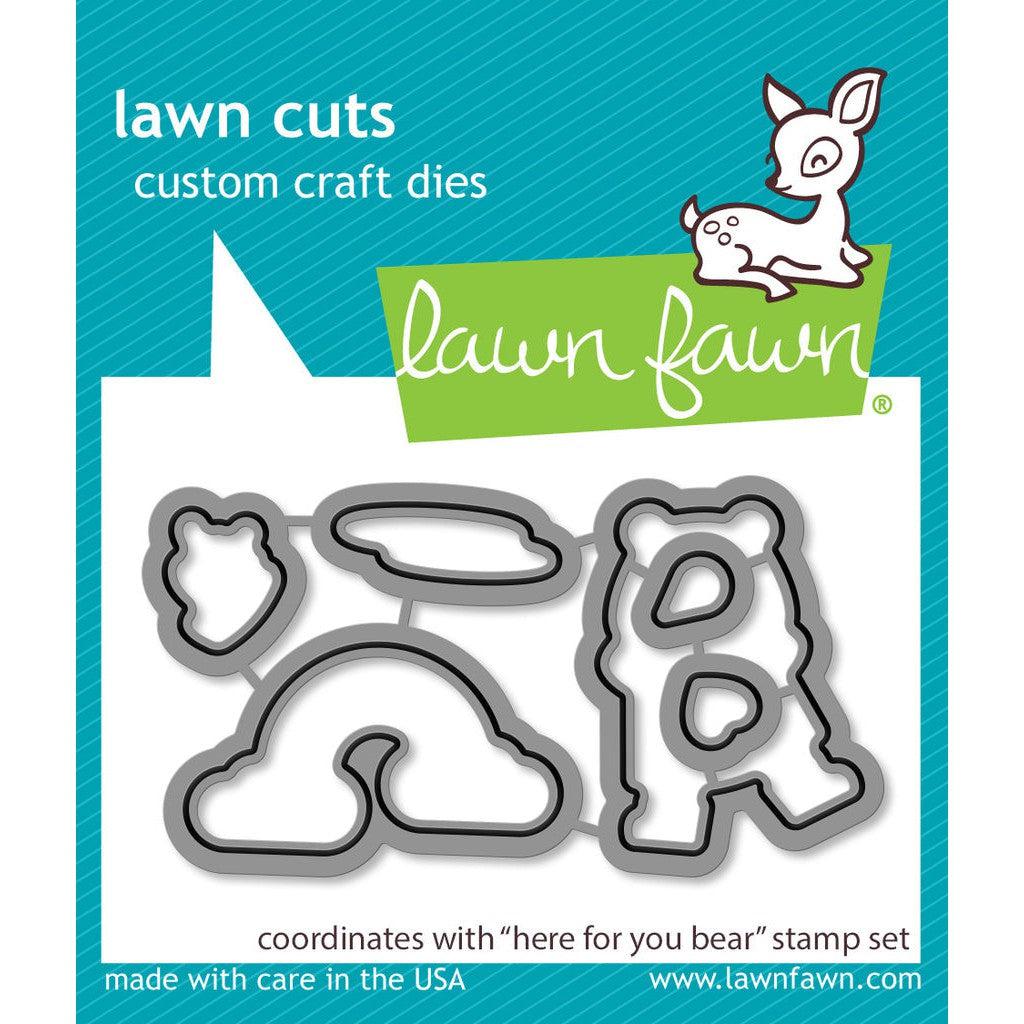 Lawn Fawn - Lawn Cuts - Here For You Bear-ScrapbookPal