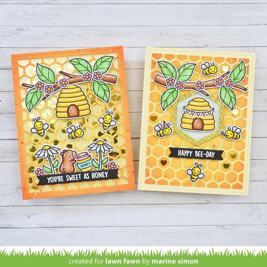 Lawn Fawn - Lawn Cuts - Hive Five-ScrapbookPal