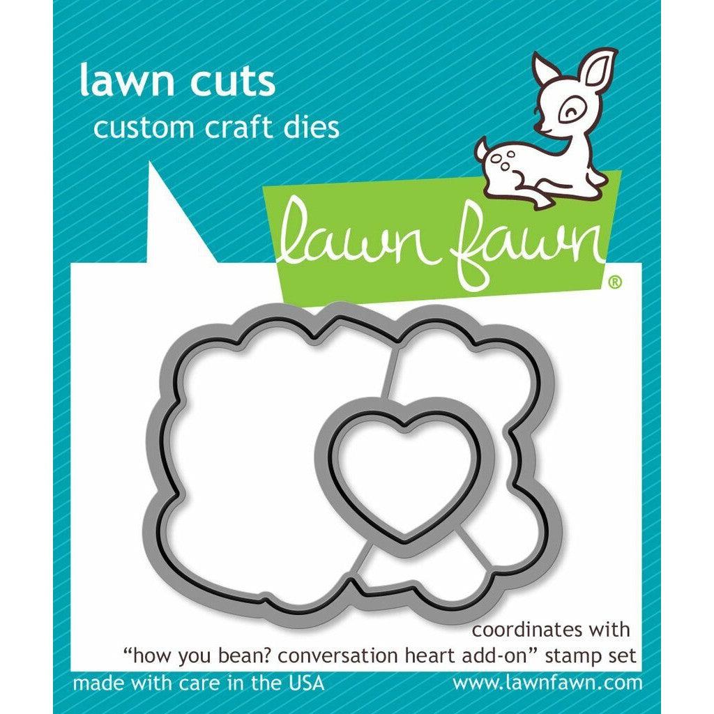 Lawn Fawn - Lawn Cuts - How You Bean? Conversation Heart Add-On-ScrapbookPal