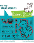 Lawn Fawn - Lawn Cuts - Little Dragon Flip Flop-ScrapbookPal