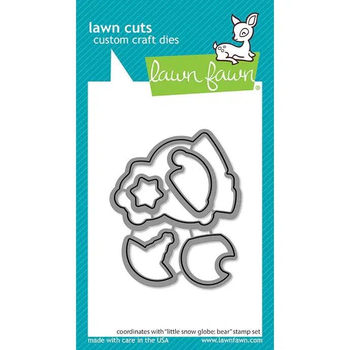 Lawn Fawn - Lawn Cuts - Little Snow Globe: Bear-ScrapbookPal