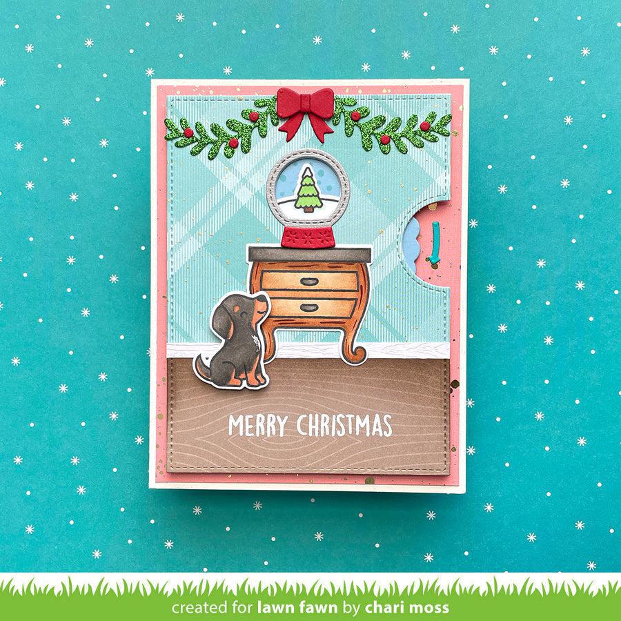 Lawn Fawn - Lawn Cuts - Little Snow Globe: Dog-ScrapbookPal