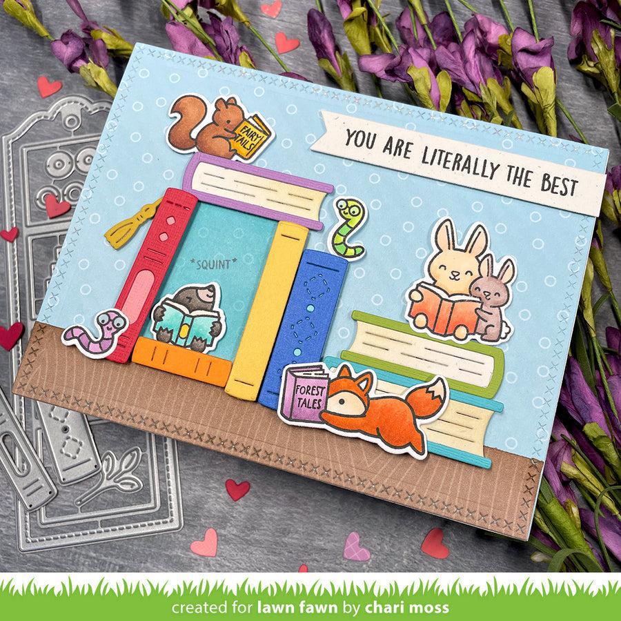 Lawn Fawn - Lawn Cuts - Little Woodland Library Add-On-ScrapbookPal