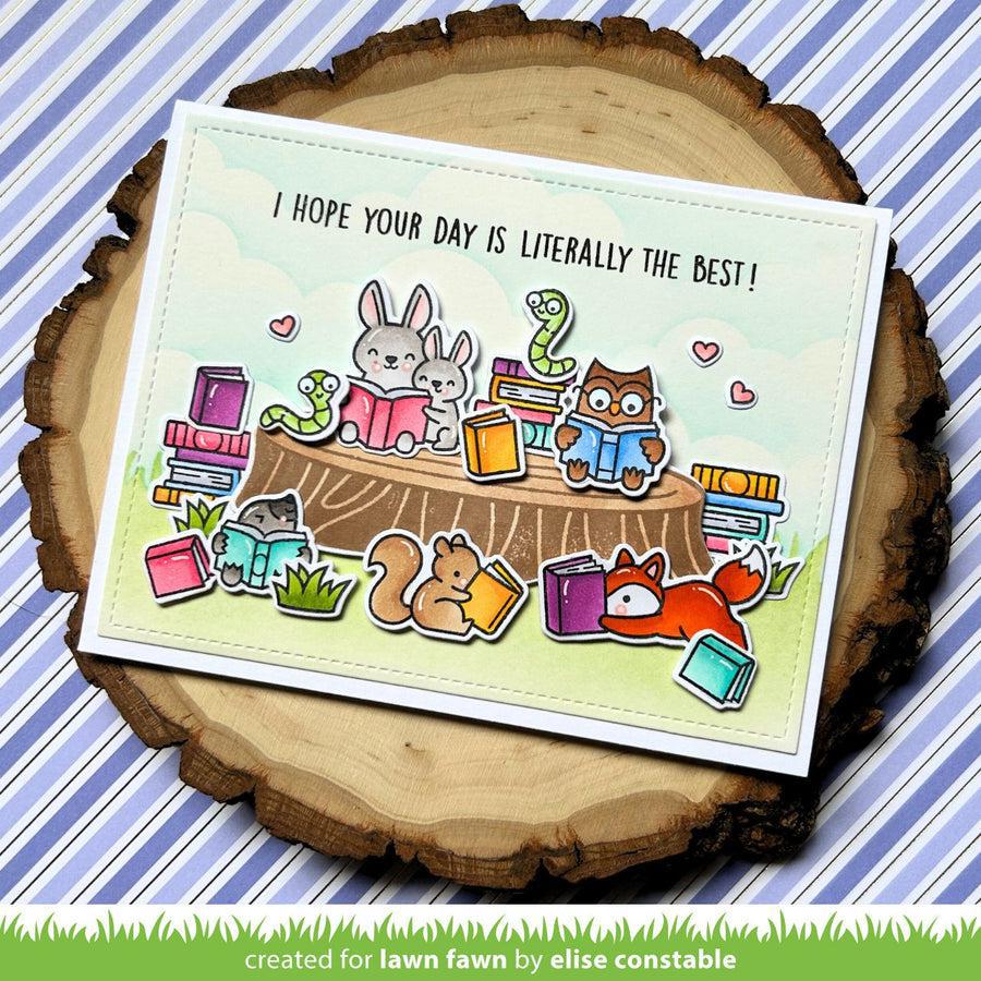 Lawn Fawn - Lawn Cuts - Little Woodland Library Add-On-ScrapbookPal