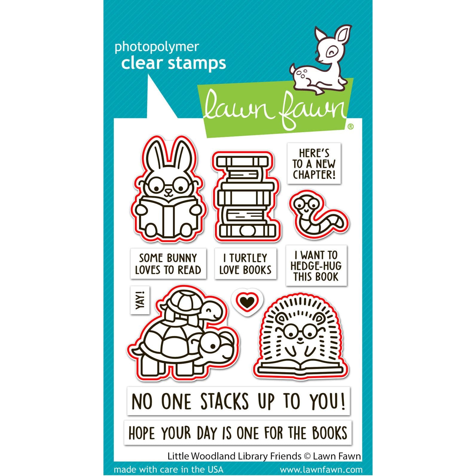 Lawn Fawn - Lawn Cuts - Little Woodland Library Friends-ScrapbookPal