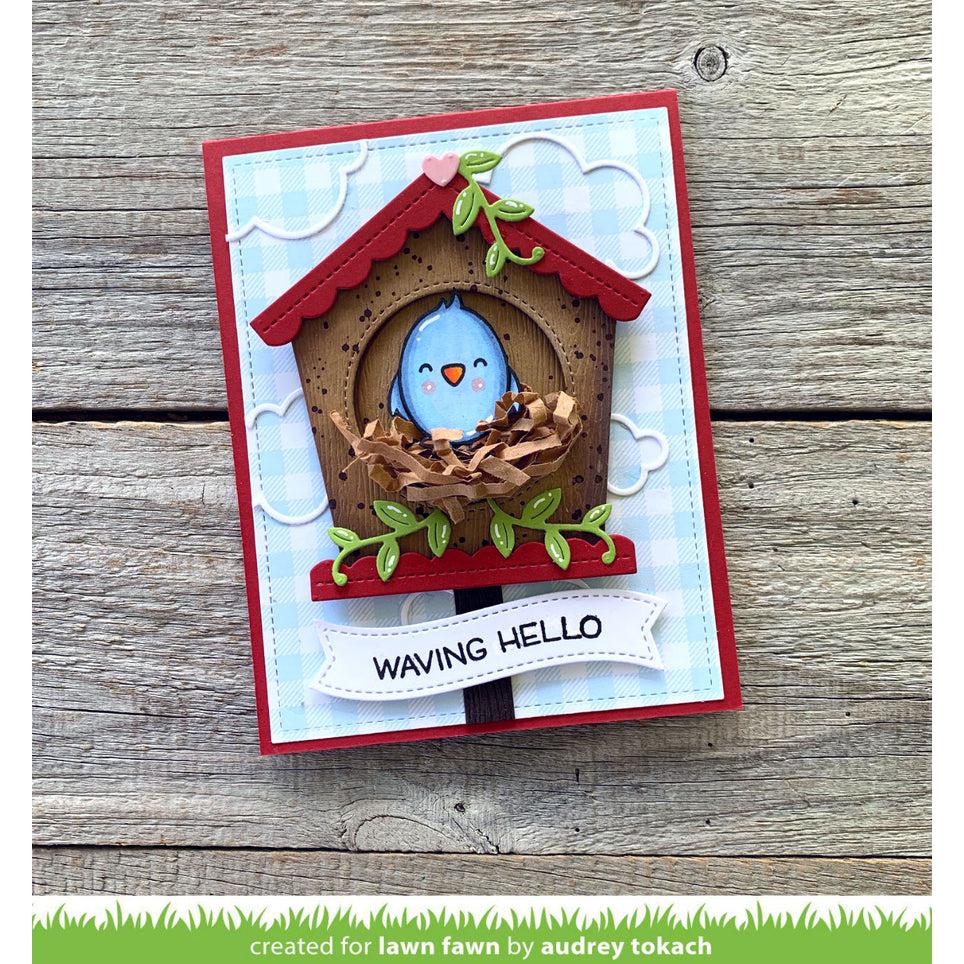 Lawn Fawn - Lawn Cuts - Magic Iris Birdhouse Add-On-ScrapbookPal